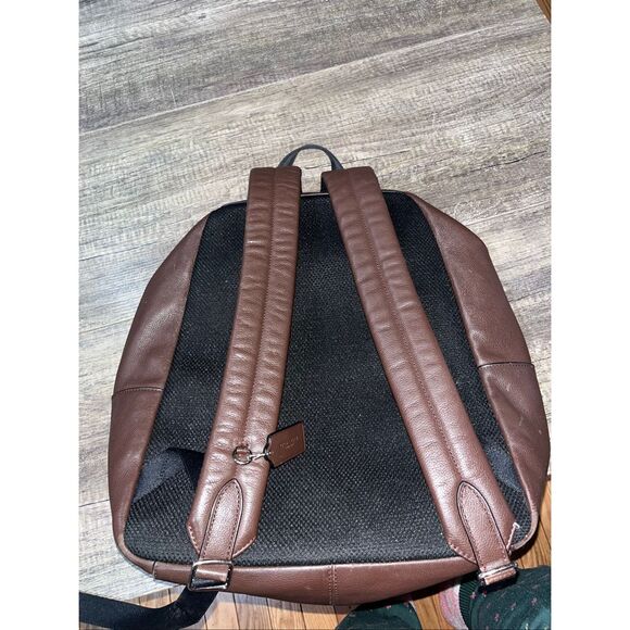 Coach Campus Leather Backpack Dark Brown - Picture 5 of 7
